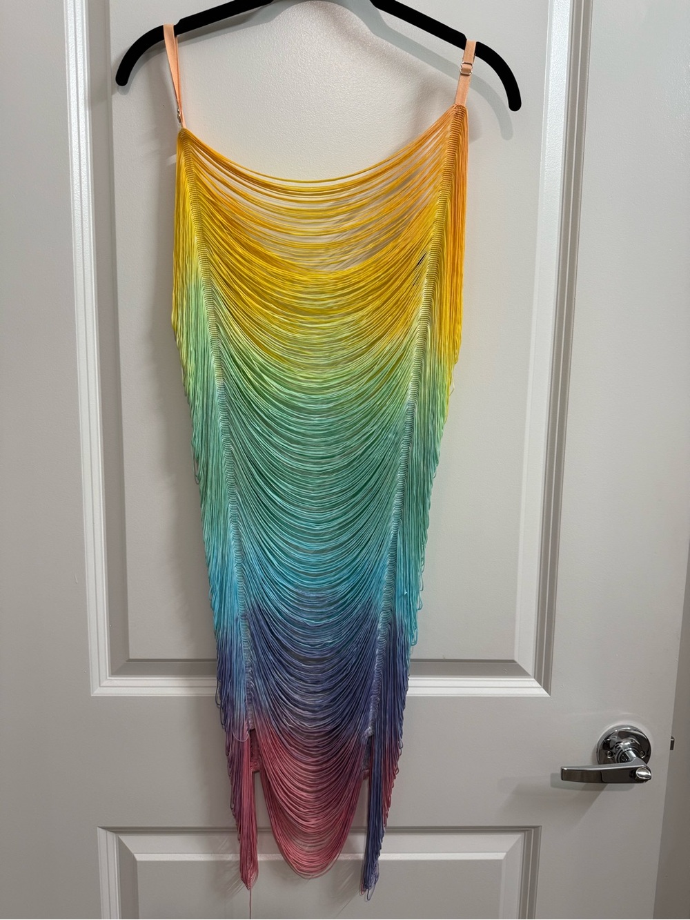 Rainbow Ombre Fringe swim dress coverup icon swim